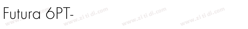 Futura 6PT字体转换